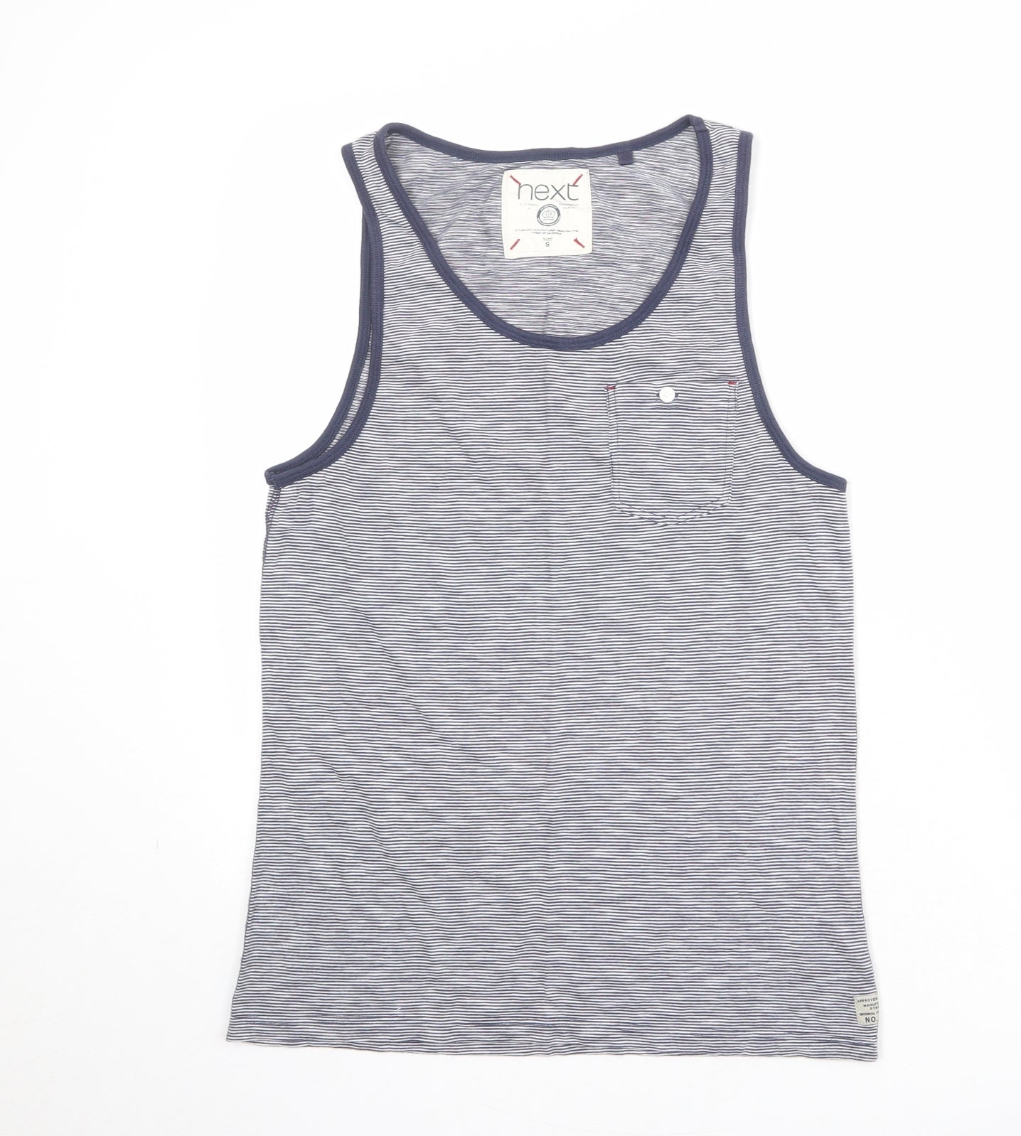 Womens UK Size S NEXT Blue Basic Tank