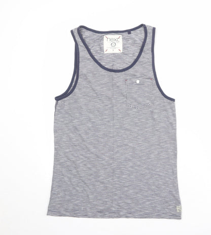 Womens UK Size S NEXT Blue Basic Tank