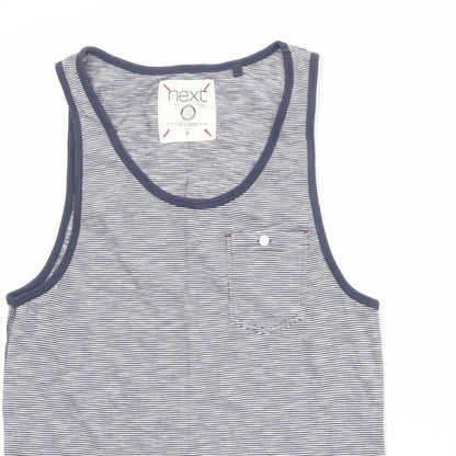 Womens UK Size S NEXT Blue Basic Tank