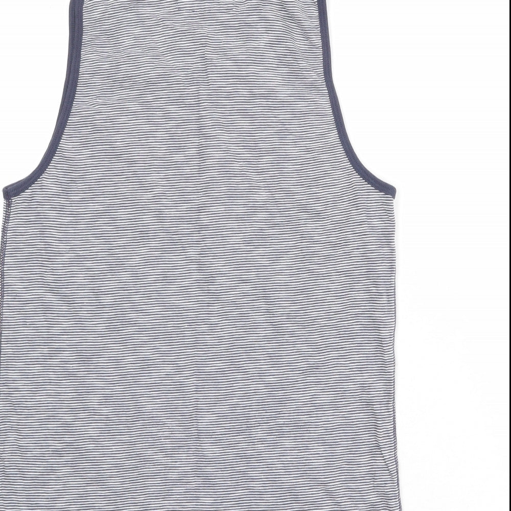 Womens UK Size S NEXT Blue Basic Tank