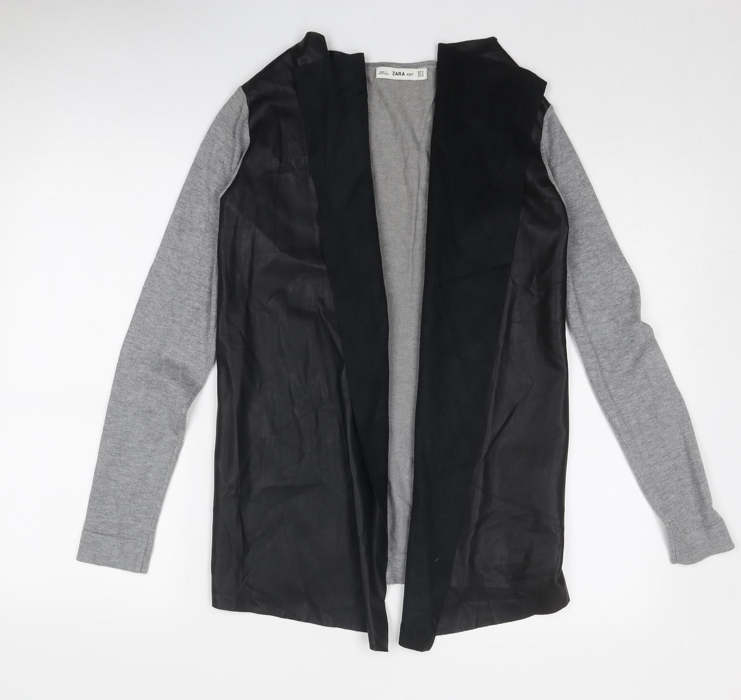 Womens UK Size M Zara Grey Cardigan Jumper