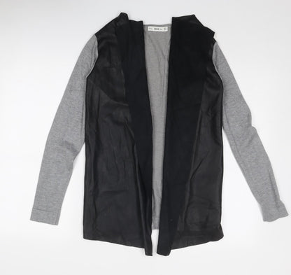 Womens UK Size M Zara Grey Cardigan Jumper