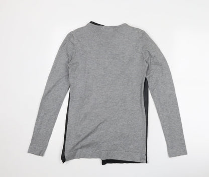 Womens UK Size M Zara Grey Cardigan Jumper