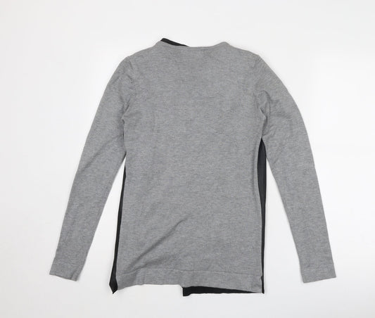 Womens UK Size M Zara Grey Cardigan Jumper