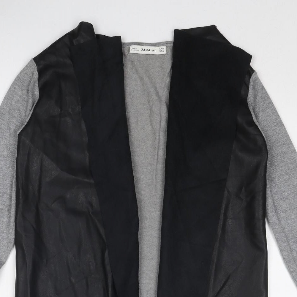 Womens UK Size M Zara Grey Cardigan Jumper