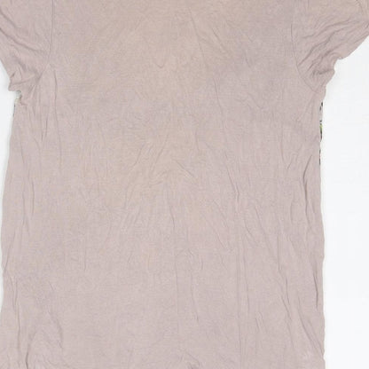 Womens UK Size 6 Warehouse Purple Basic T-Shirt