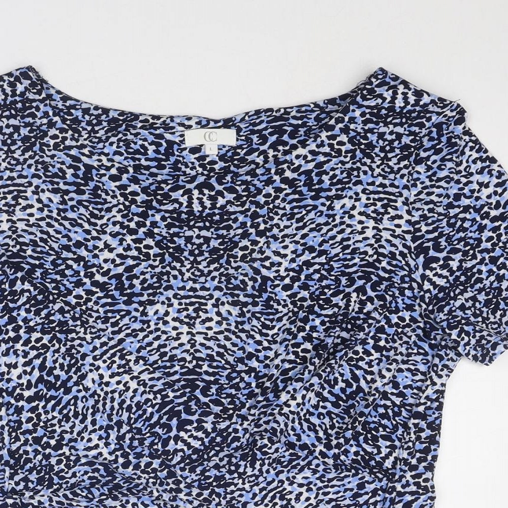 Womens UK Size L CC Blue Basic T-Shirt