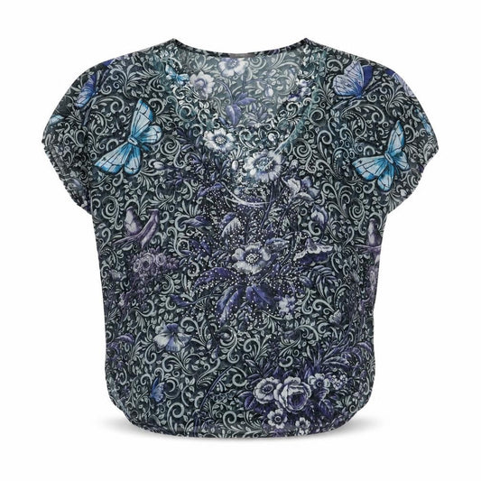 Womens UK Size 12 Klass Blue Basic Blouse