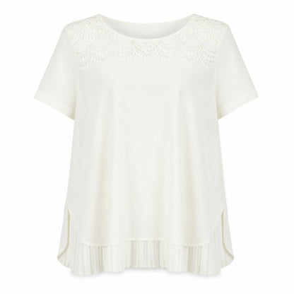 Womens UK Size 12 Marks and Spencer Ivory Basic Blouse