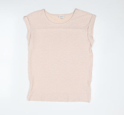 Womens UK Size 6 NEXT Pink Basic Blouse
