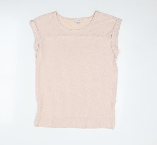 Womens UK Size 6 NEXT Pink Basic Blouse