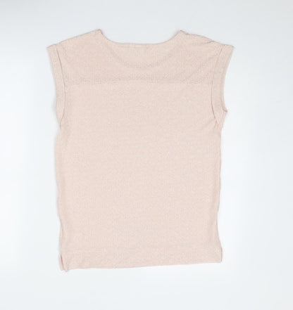 Womens UK Size 6 NEXT Pink Basic Blouse