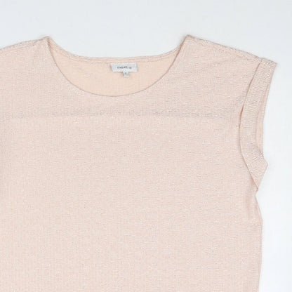 Womens UK Size 6 NEXT Pink Basic Blouse