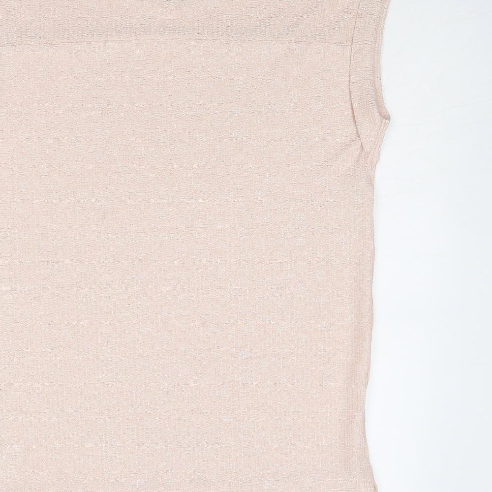 Womens UK Size 6 NEXT Pink Basic Blouse