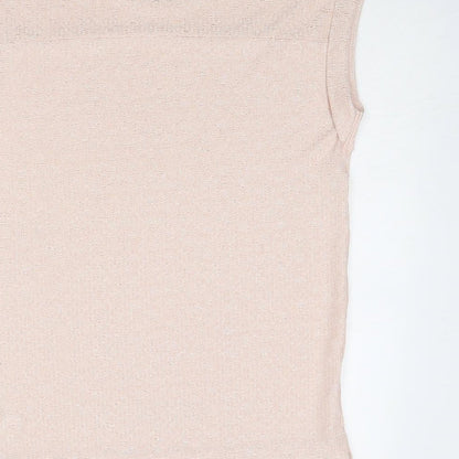 Womens UK Size 6 NEXT Pink Basic Blouse