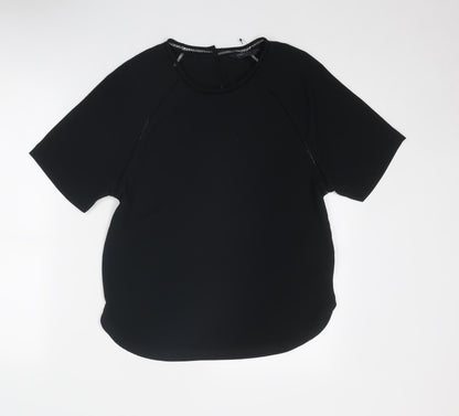 Womens UK Size 8 Marks and Spencer Black Basic Blouse