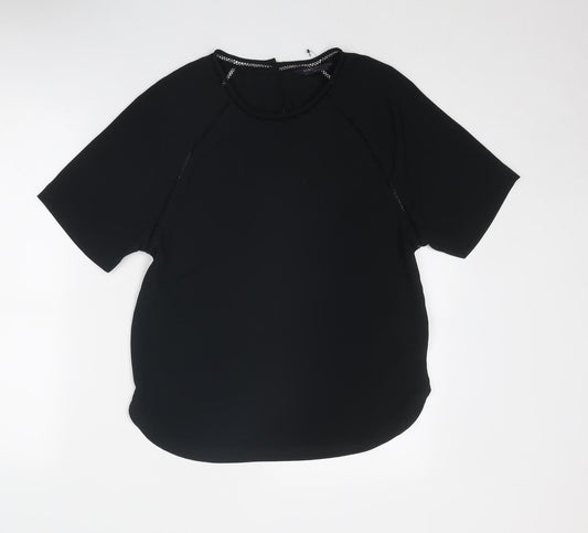 Womens UK Size 8 Marks and Spencer Black Basic Blouse