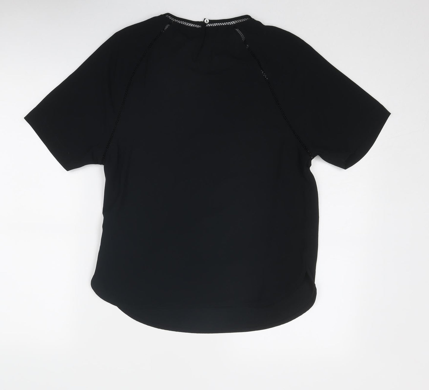Womens UK Size 8 Marks and Spencer Black Basic Blouse