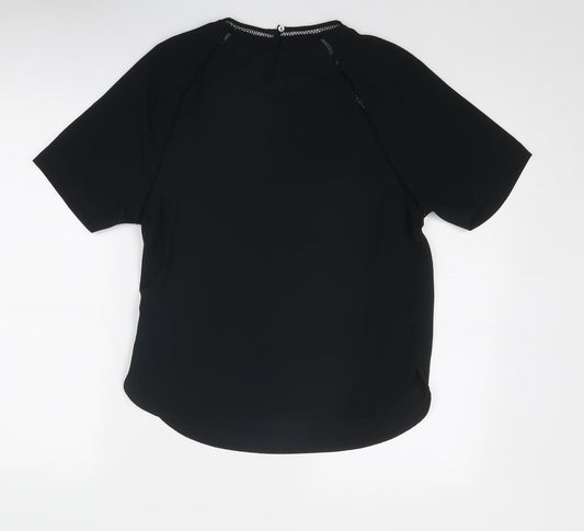Womens UK Size 8 Marks and Spencer Black Basic Blouse