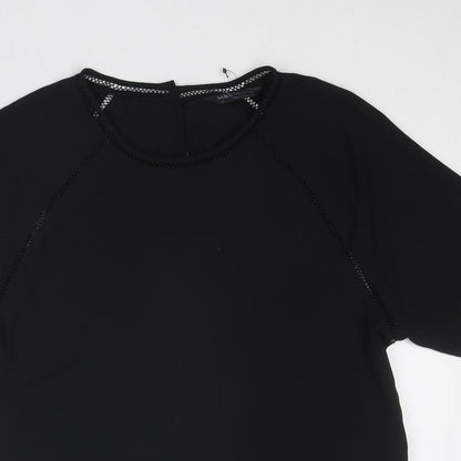 Womens UK Size 8 Marks and Spencer Black Basic Blouse