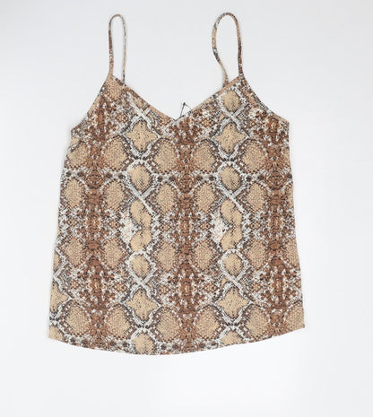 Womens UK Size 8 Marks and Spencer Brown Camisole Tank