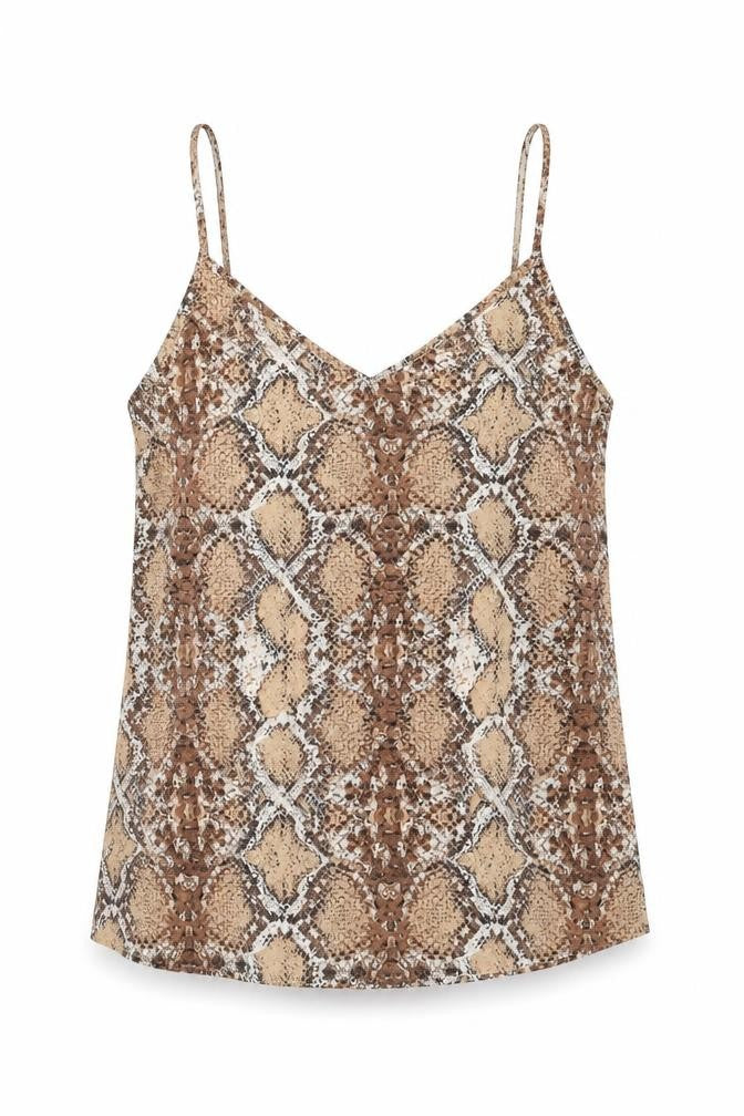 Womens UK Size 8 Marks and Spencer Brown Camisole Tank