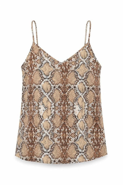 Womens UK Size 8 Marks and Spencer Brown Camisole Tank