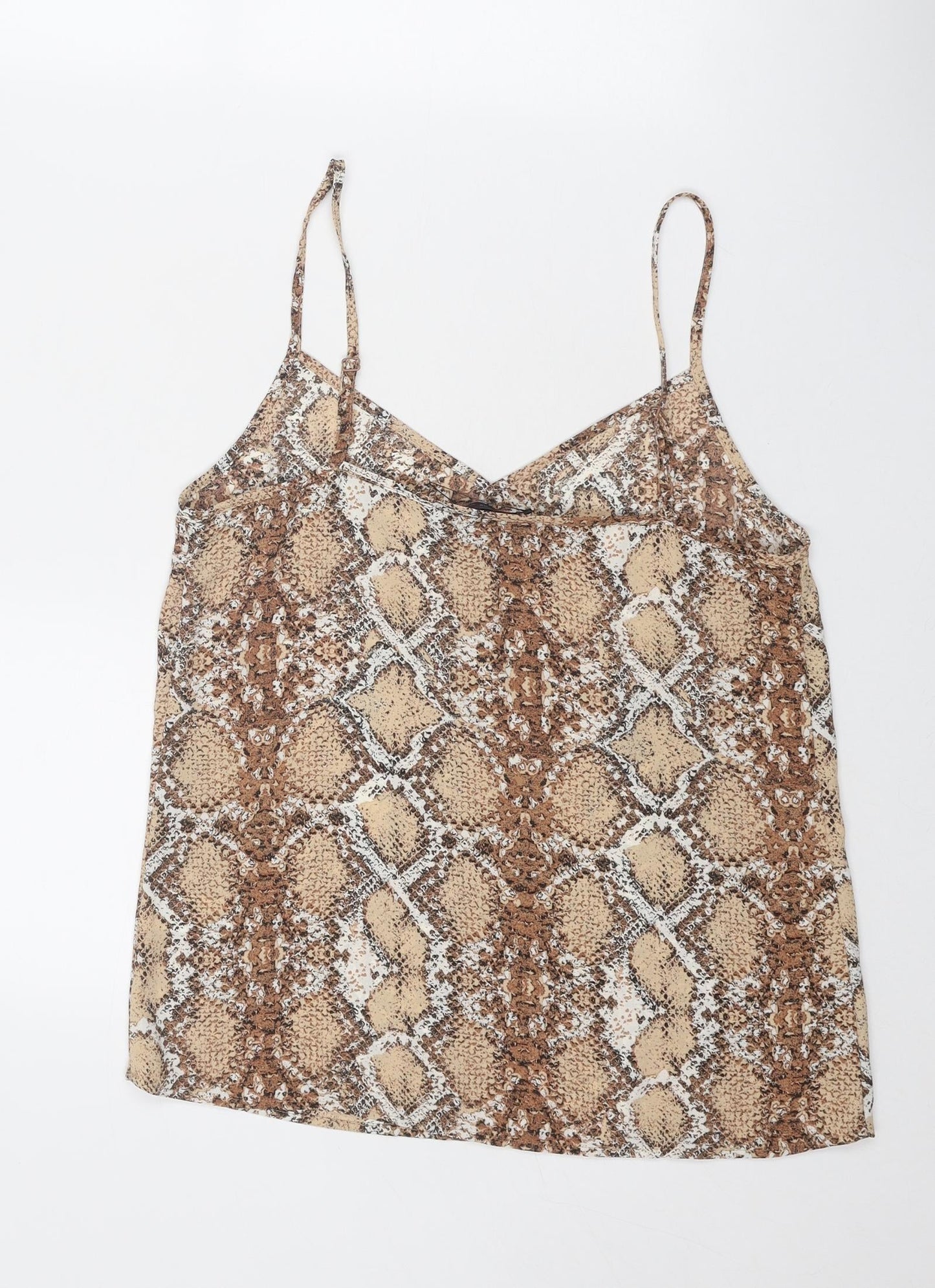 Womens UK Size 8 Marks and Spencer Brown Camisole Tank