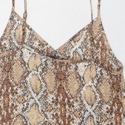 Womens UK Size 8 Marks and Spencer Brown Camisole Tank