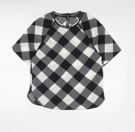 Womens UK Size 6 Marks and Spencer Black Basic Blouse