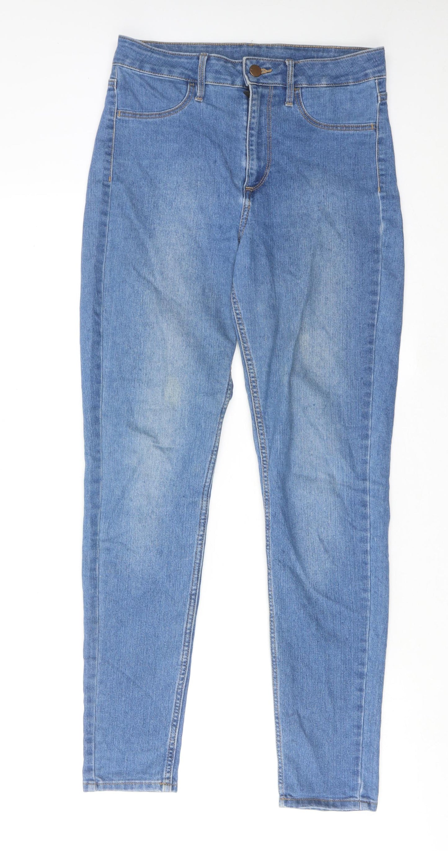 Womens UK Size 28 in H&M Regular Fit Skinny Blue Jeans