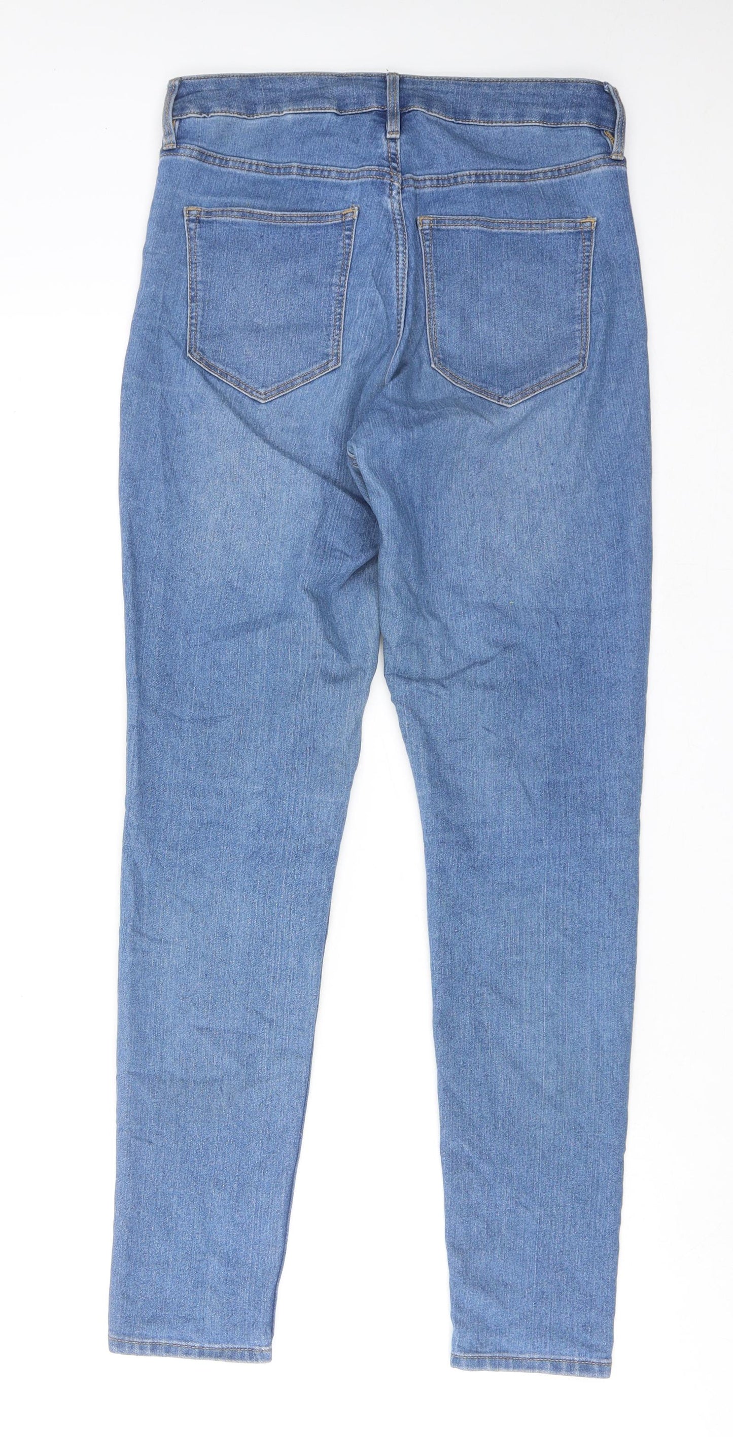 Womens UK Size 28 in H&M Regular Fit Skinny Blue Jeans