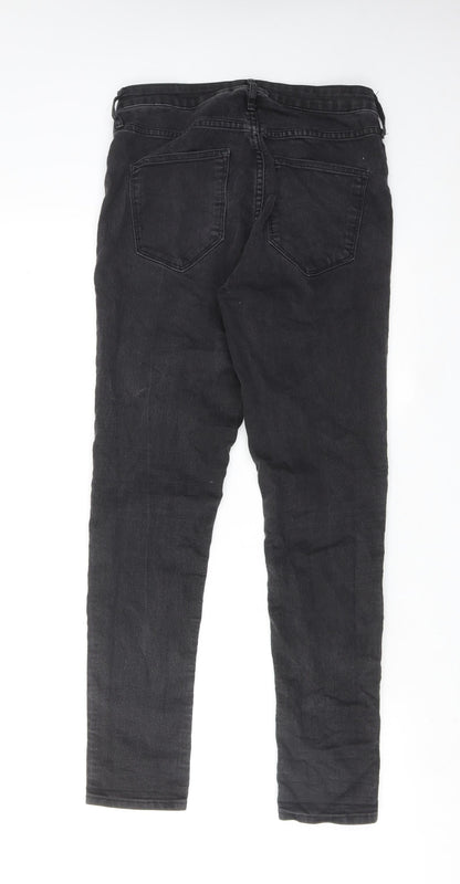 Womens UK Size 29 in H&M Regular Fit Straight Grey Jeans