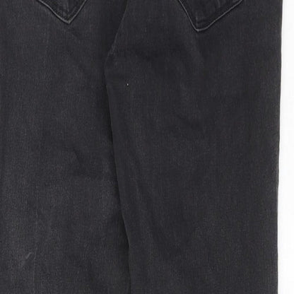 Womens UK Size 29 in H&M Regular Fit Straight Grey Jeans
