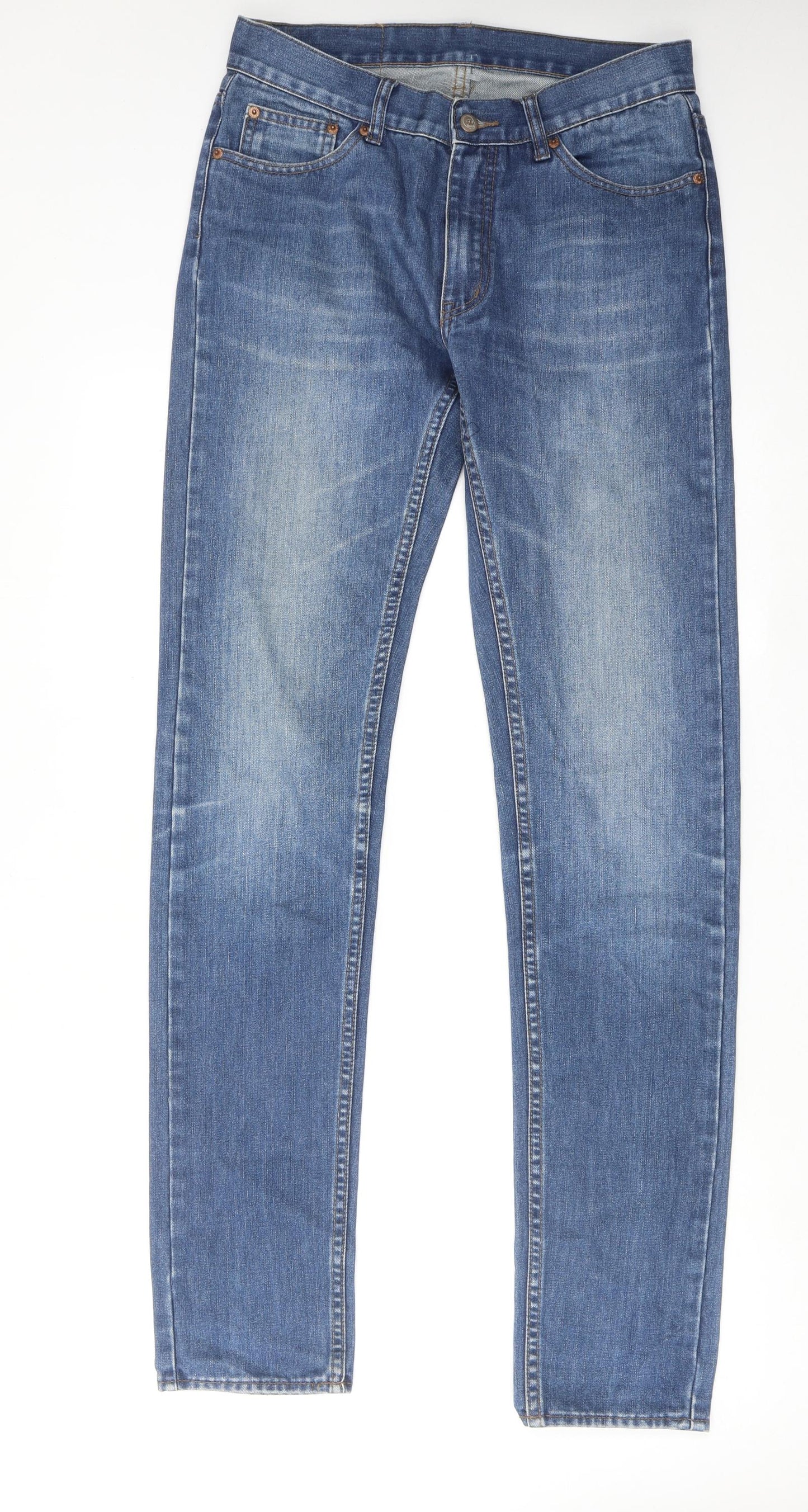 Mens UK Size 30 in Cheap Monday Regular Fit Skinny Blue Jeans