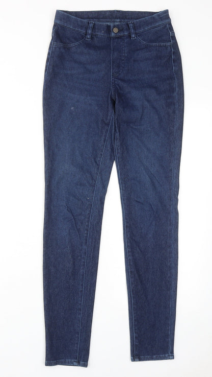 Uniqlo Womens Blue Cotton Skinny Jeans Size 26 in Regular