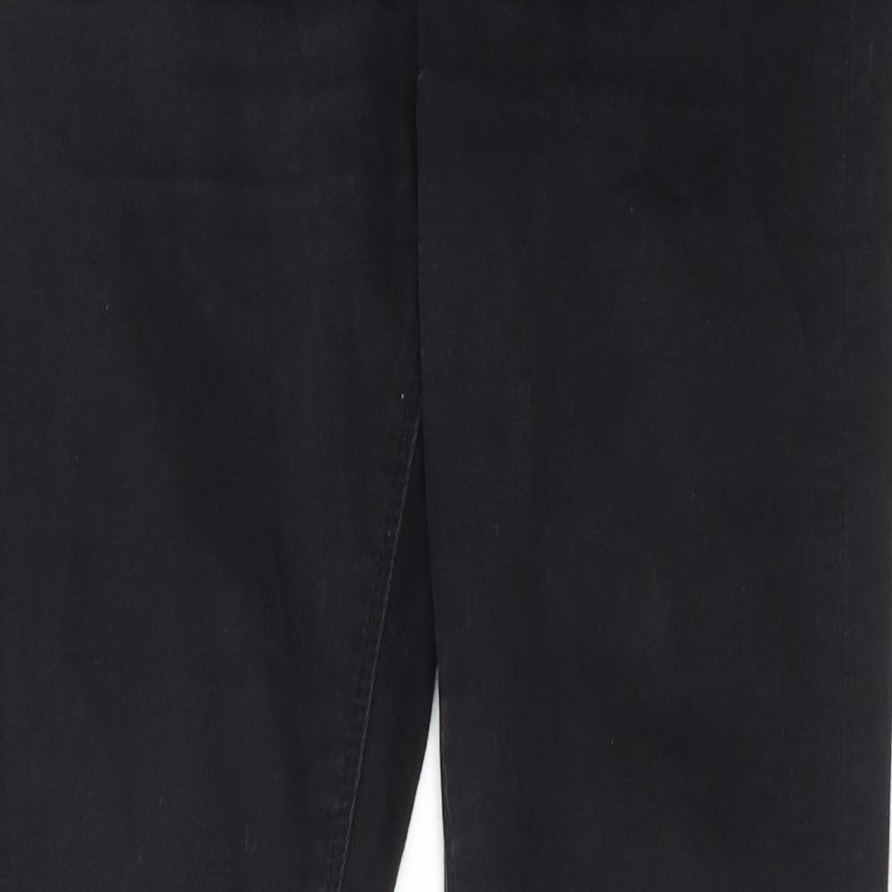ASOS Womens Black Cotton Skinny Jeans Size 26 L32 in Regular Zip