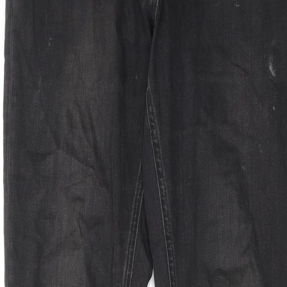 Second Female Womens Grey Cotton Skinny Jeans Size M Regular Zip