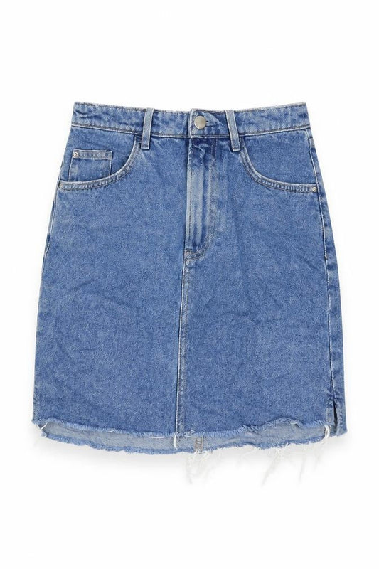 Womens UK Size 6 H&M A-Line Denim Skirt