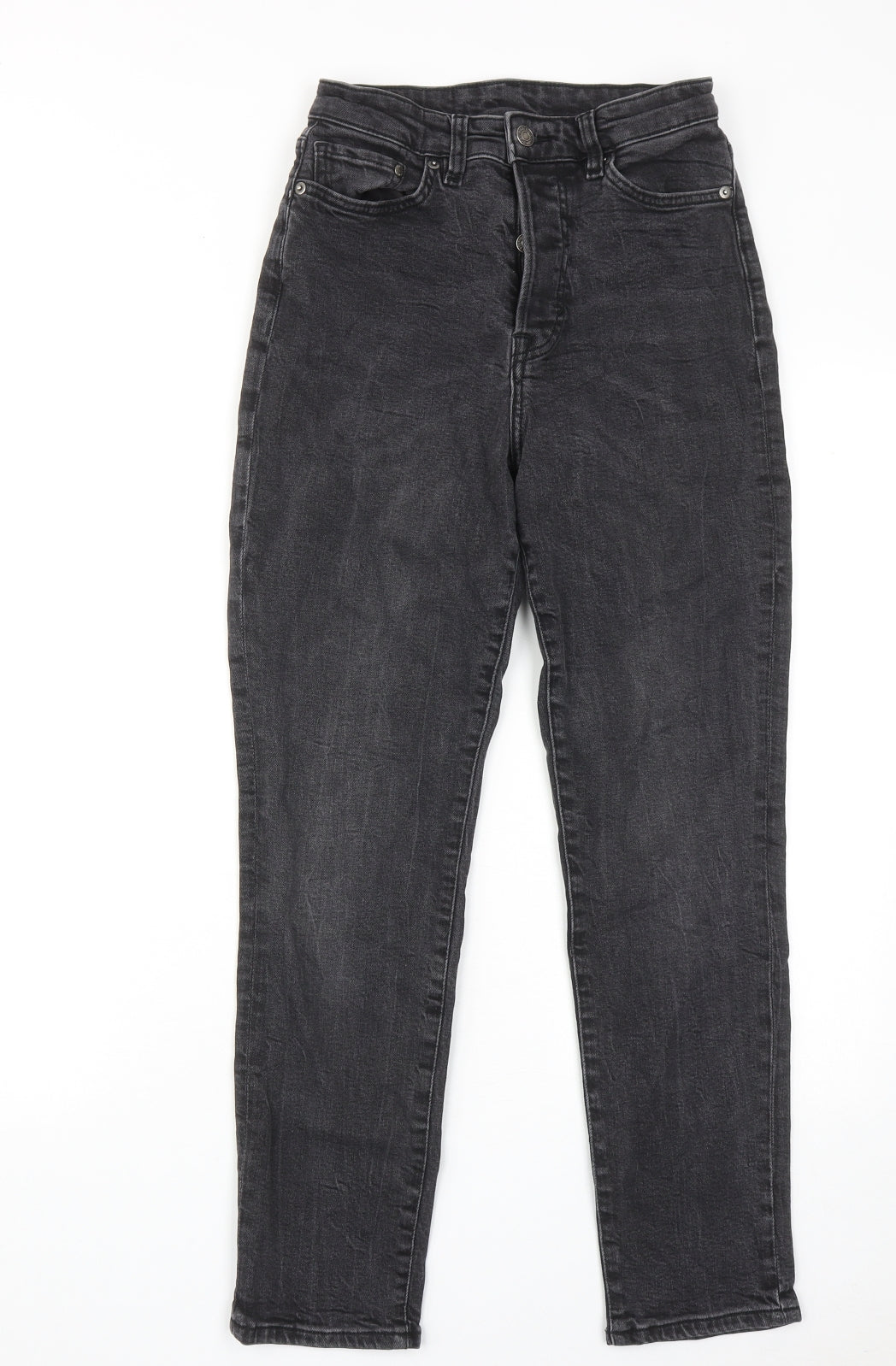 Womens UK Size 8 H&M Regular Fit Skinny Grey Jeans