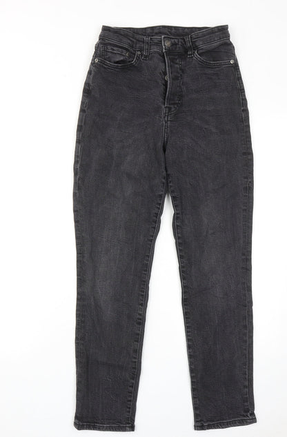 Womens UK Size 8 H&M Regular Fit Skinny Grey Jeans