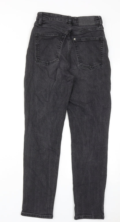 Womens UK Size 8 H&M Regular Fit Skinny Grey Jeans