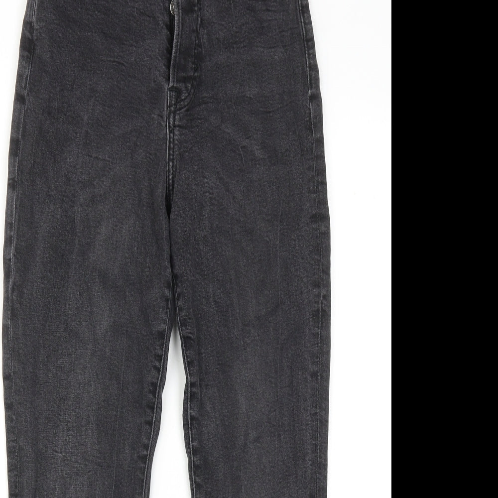 Womens UK Size 8 H&M Regular Fit Skinny Grey Jeans