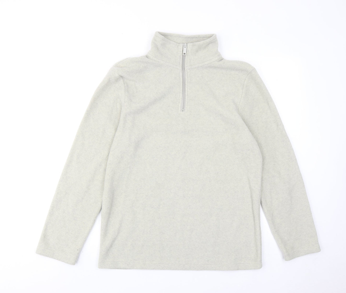 Lounge Mens Beige Polyester Pullover Sweatshirt Size S