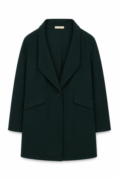 Kimi&Co Womens Green Overcoat Coat Size S Button