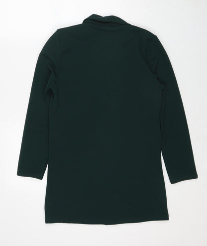 Kimi&Co Womens Green Overcoat Coat Size S Button