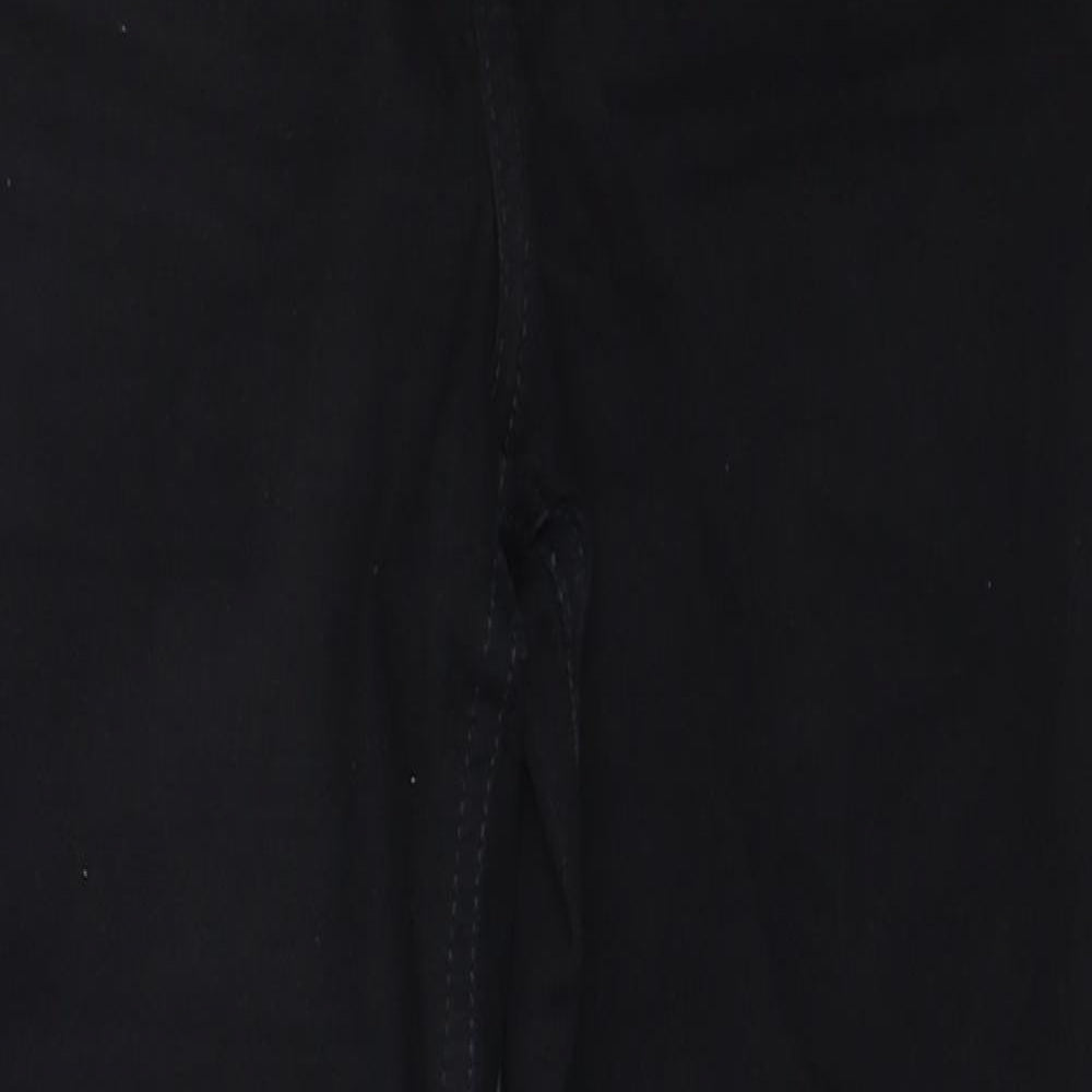 Topshop Womens Black Cotton Skinny Jeans Size 25 in L28 in Regular Zip