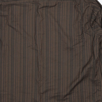 Mens UK Size L ECHOl Brown  Button-Up Long Sleeve Casual Shirt