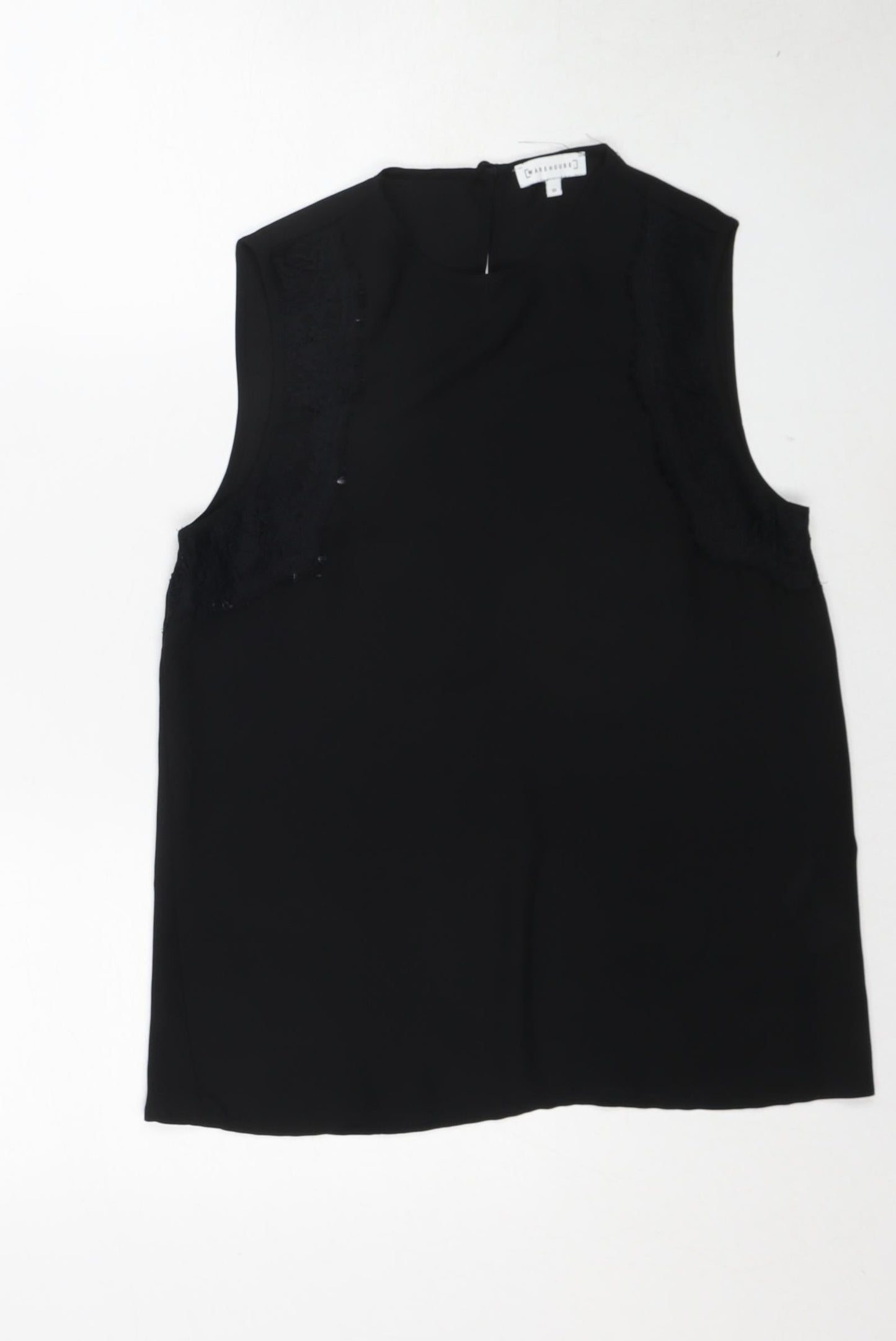 Womens UK Size 10 Warehouse Black Basic Tank