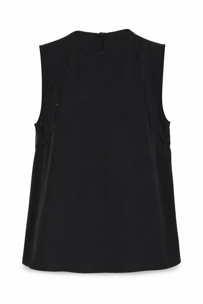 Womens UK Size 10 Warehouse Black Basic Tank